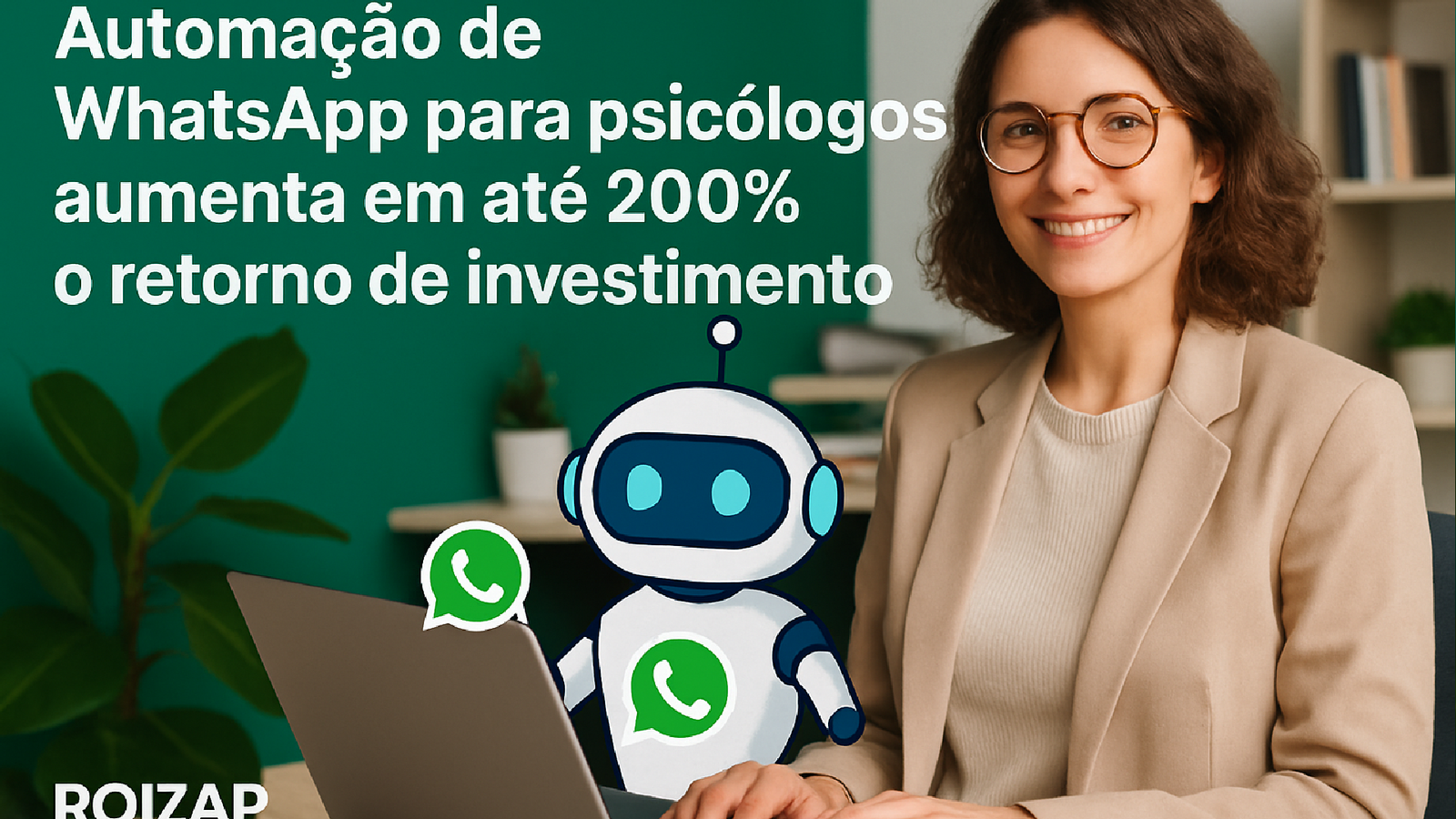 Imagem ilustrativa sobre Crie um artigo de preferencia com o titulo: Automação de WhatsApp para Psicologos aumenta em até 200
