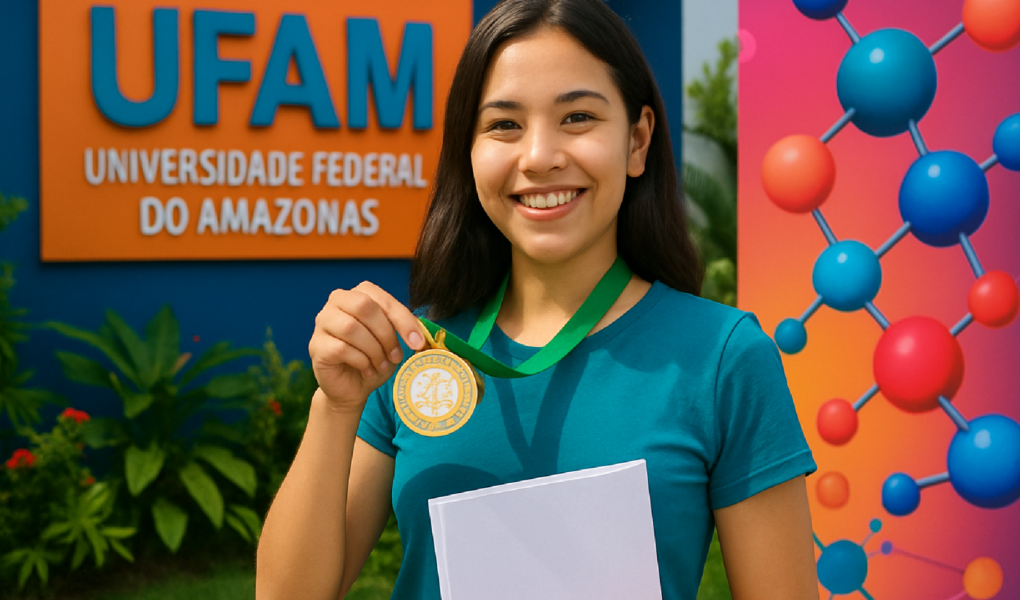 Imagem ilustrativa sobre Pesquisa de iniciação científica da Ufam recebe prêmio inédito de primeiro lugar no Congresso Brasil