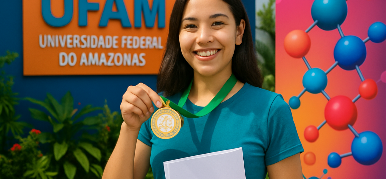 Imagem ilustrativa sobre Pesquisa de iniciação científica da Ufam recebe prêmio inédito de primeiro lugar no Congresso Brasil