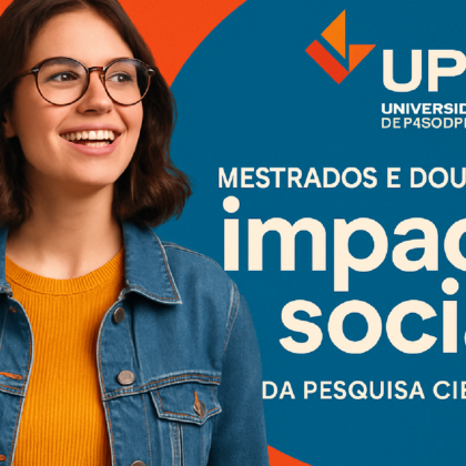 Imagem ilustrativa sobre UPF lança nova campanha para mestrados e doutorados, destacando o impacto social da pesquisa científ