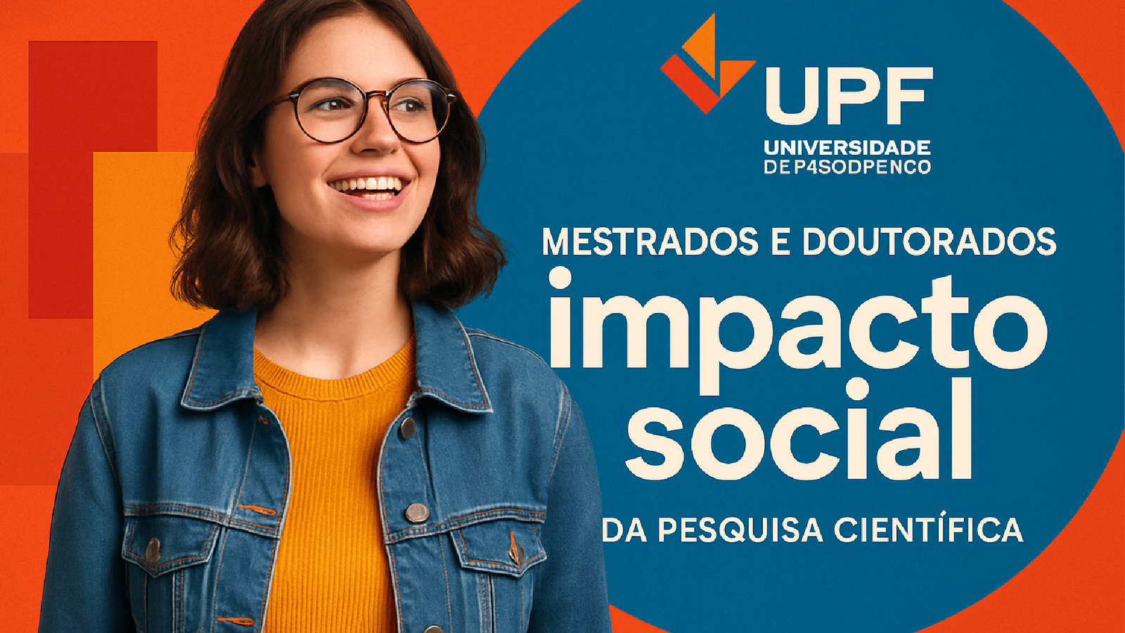 Imagem ilustrativa sobre UPF lança nova campanha para mestrados e doutorados, destacando o impacto social da pesquisa científ