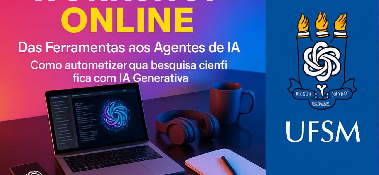 Imagem ilustrativa sobre Workshop Online: Das Ferramentas aos Agentes de IA — Como automatizar sua pesquisa científica com IA