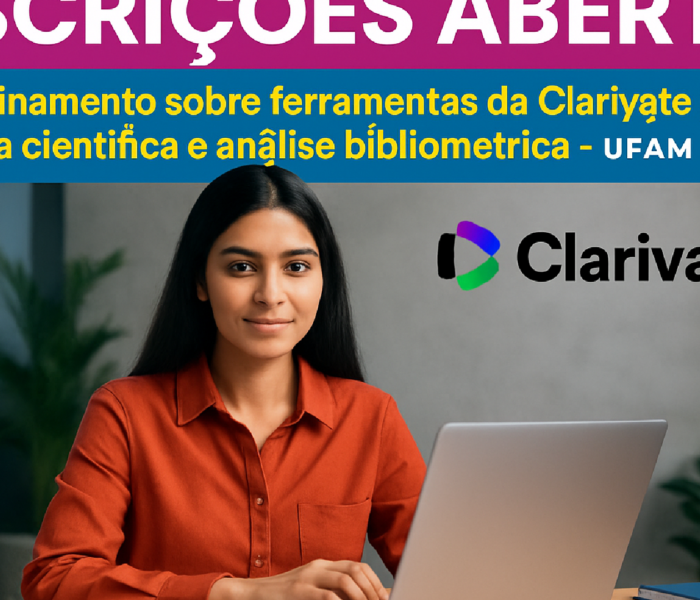 Imagem ilustrativa sobre Inscrições abertas para treinamento sobre ferramentas da Clarivate para pesquisa científica e anális