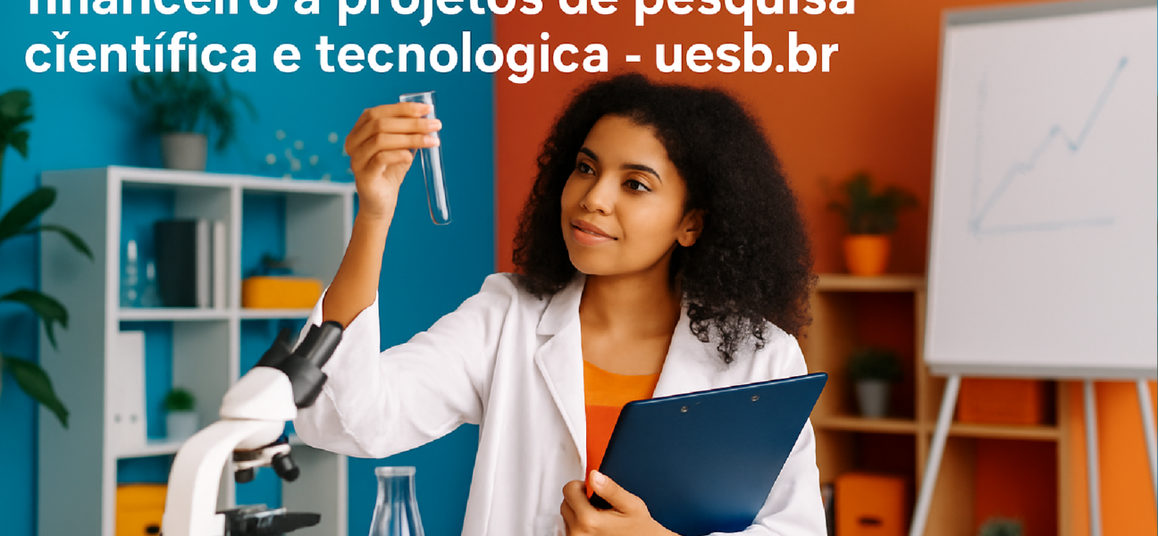 Imagem ilustrativa sobre Uesb abre inscrições para auxílio financeiro a projetos de pesquisa científica e tecnológica - uesb.
