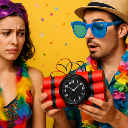 Imagem ilustrativa sobre Abrir o relacionamento apenas no Carnaval: acordo ou bomba-relógio emocional? - O Globo
