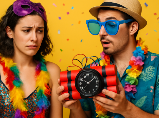 Imagem ilustrativa sobre Abrir o relacionamento apenas no Carnaval: acordo ou bomba-relógio emocional? - O Globo