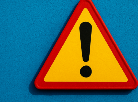 Imagem ilustrativa sobre Aviso!