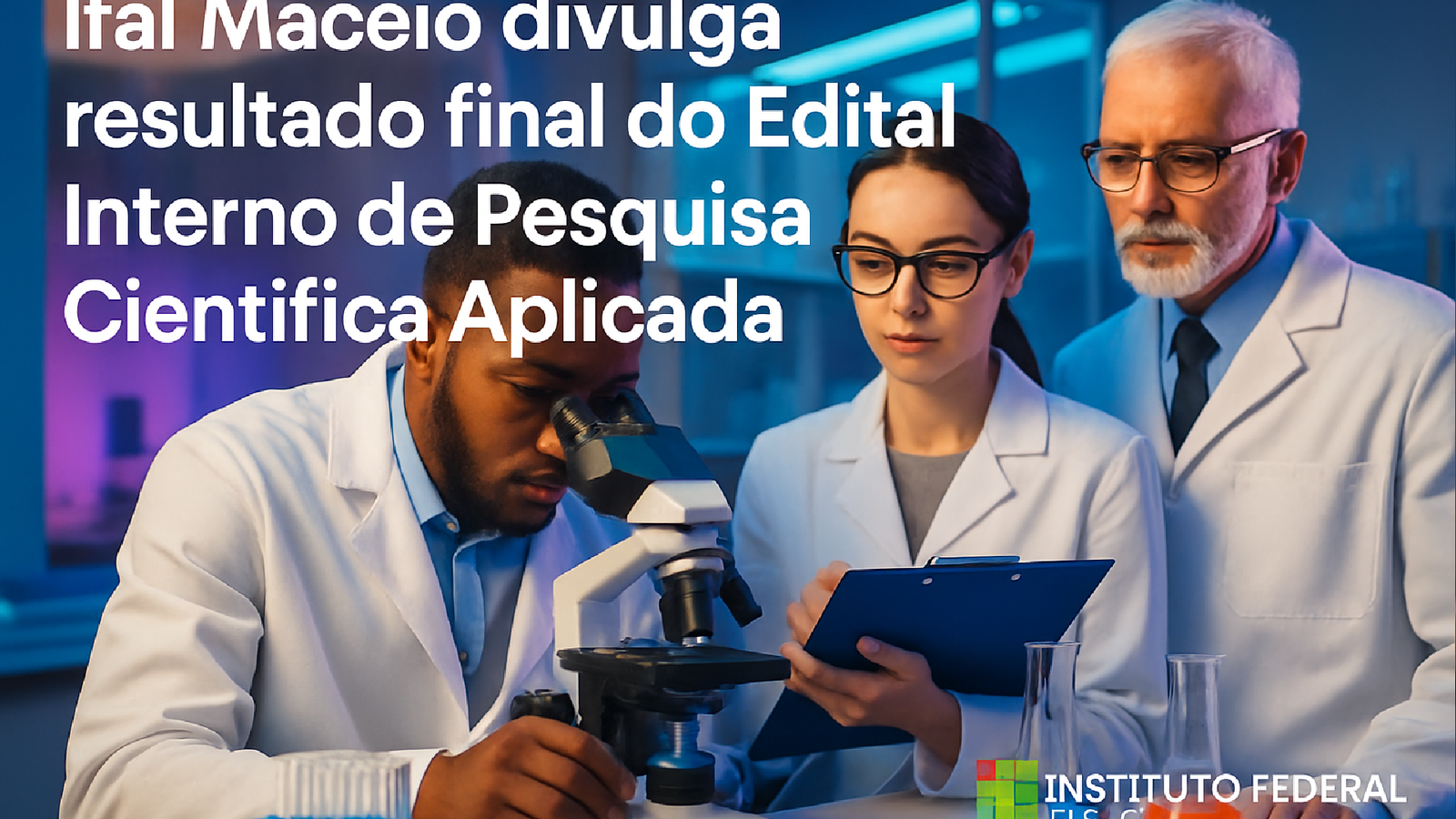 Imagem ilustrativa sobre Ifal Maceió divulga resultado final do Edital Interno de Pesquisa Científica Aplicada - Instituto Fe