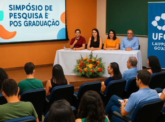 Imagem ilustrativa sobre Simpósio de Pesquisa e Pós-Graduação consolida a produção científica no Câmpus Goiás da UFG - Câmpus