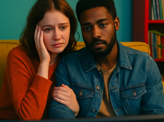 Imagem ilustrativa sobre Uma reflexão sobre relacionamentos e amadurecimento na Netflix: até parece terapia - Revista Bula