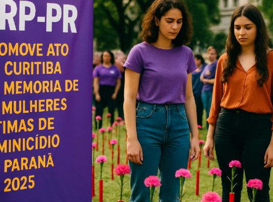 Imagem ilustrativa sobre CRP-PR promove ato em Curitiba em memória de 87 mulheres vítimas de feminicídio no Paraná em 2025