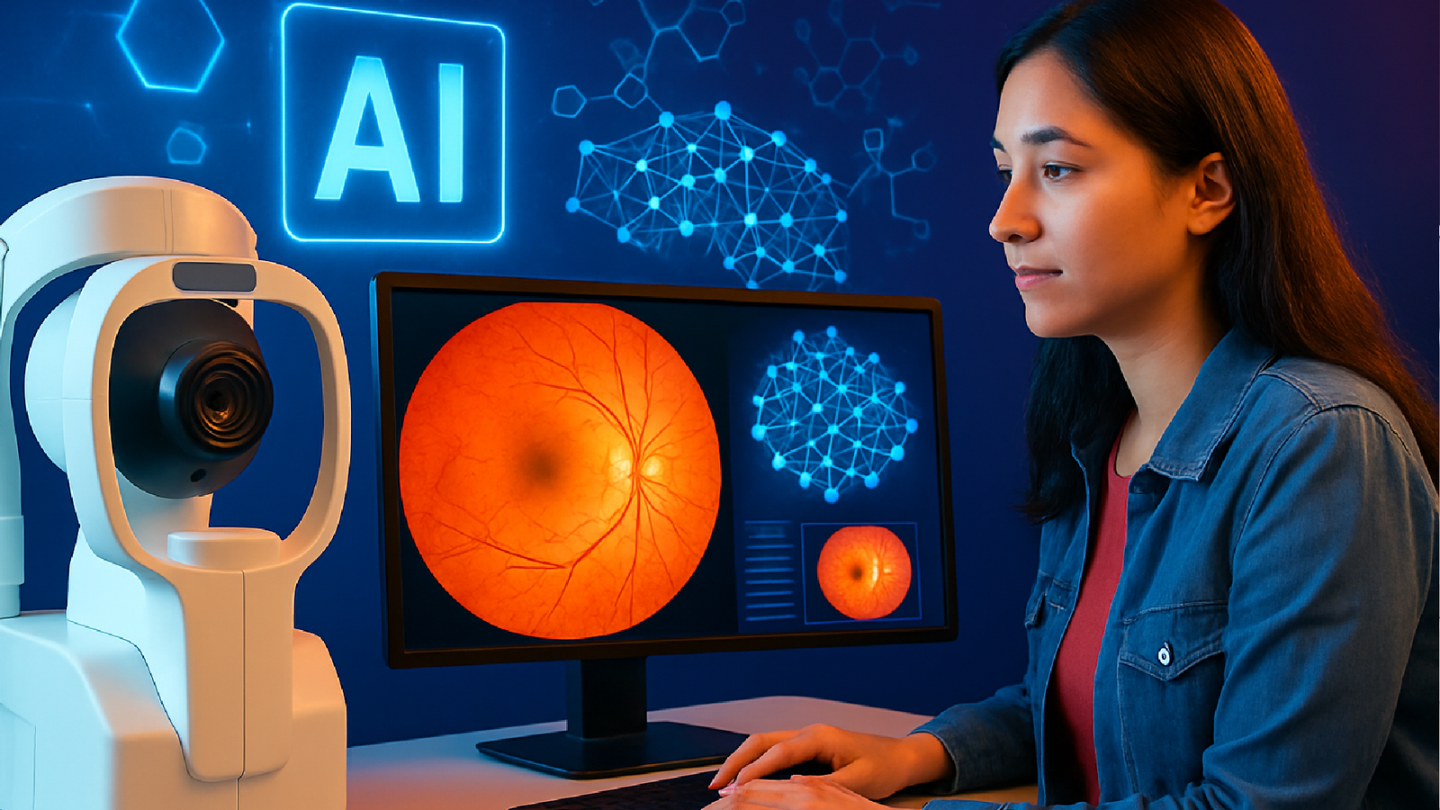 Imagem ilustrativa sobre Pesquisa do IFFar Alegrete usa Inteligência Artificial para avançar estudos sobre retinopatia diabét